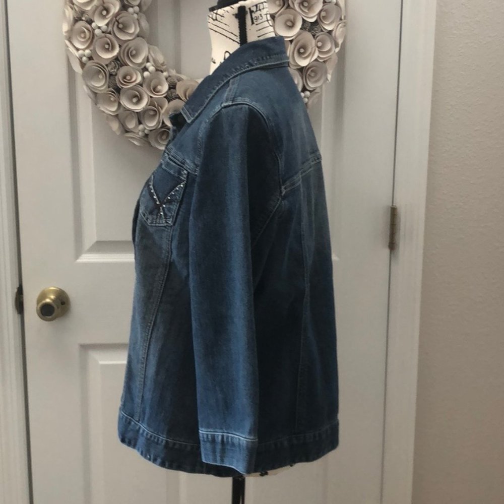 DONATED!!!Additions by Chico's denim casual jacket - Picture 3 of 6